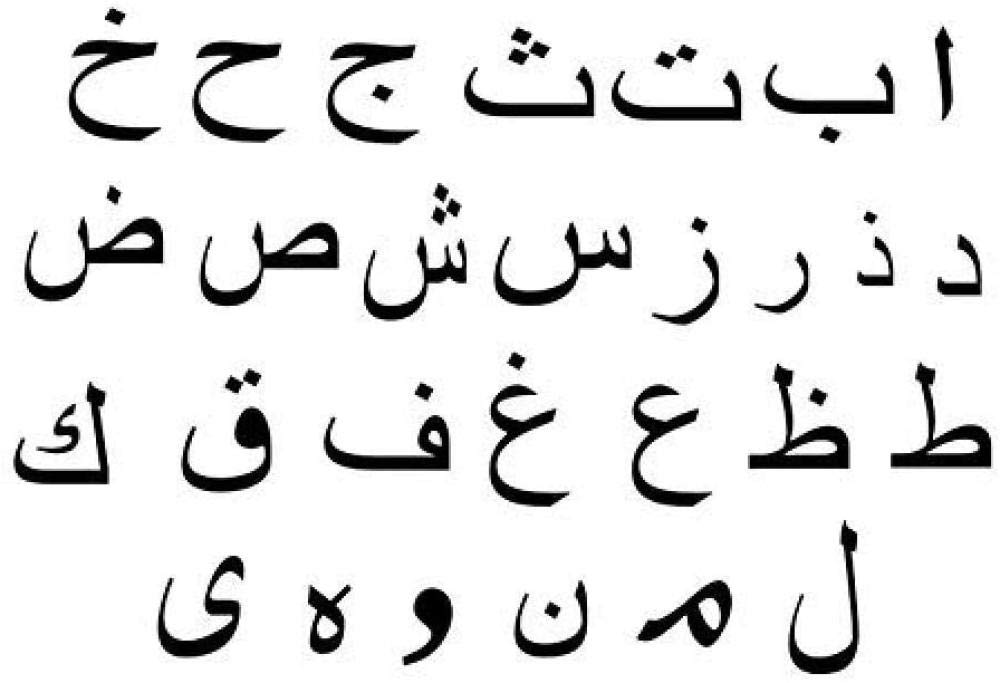 Buy Classic Alphabet Arabic Letters Calligraphy Islamic Wall Sticker