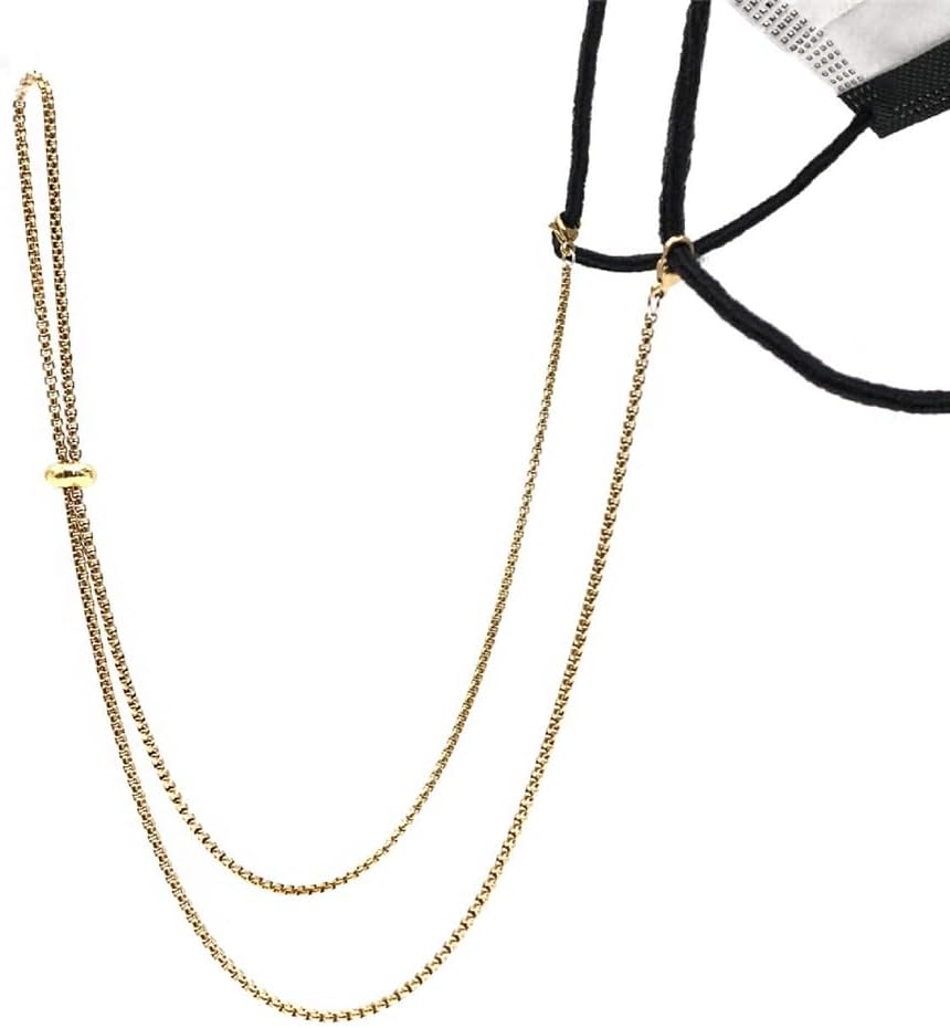 Mask Glasses Purpose Lanyard Lanyard Square Pearl Adjustable Eyeglasses Chain