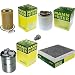 Produktbild EISENFELS Filter Set Inspektionspaket erstellt mit MANN-FILTER Ölfilter HU 7008 z, Luftfilter C 15 008, Kraftstofffilter WK 823/2, Innenraumfilter CUK 26 010, Verschlussschraube