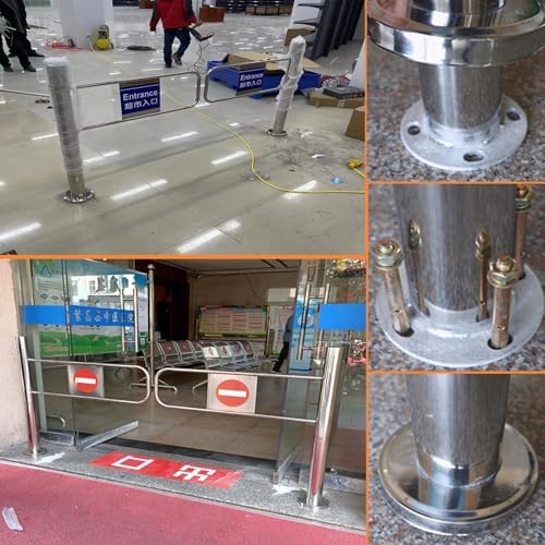 Automatic Closing Safety Gate, One-Way Swing Door for Secure Staff Access, Manual Pedestrian Gate for Libraries, Restricted Entrances, Child & Pet Safety, Durable & Easy Install