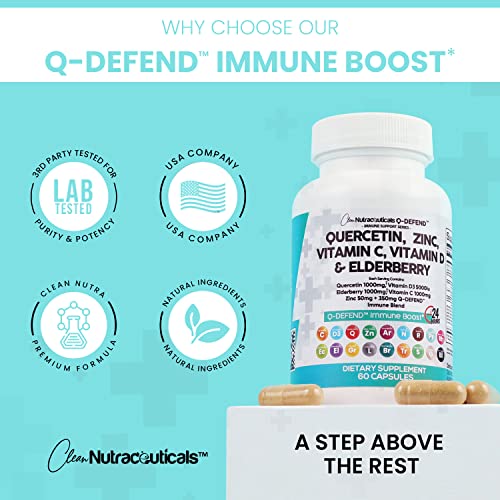 Quercetina 1000 mg de zinc 50 mg de vitamina C 1000 mg de vitamin