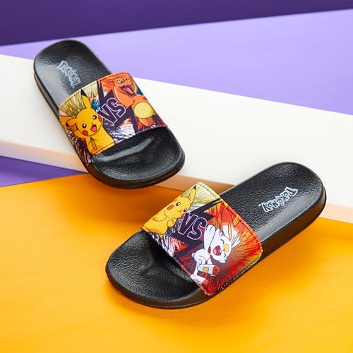 Pokemon Boys Slides, Beach or Pool Shoes for Kids - Gamer Gifts2