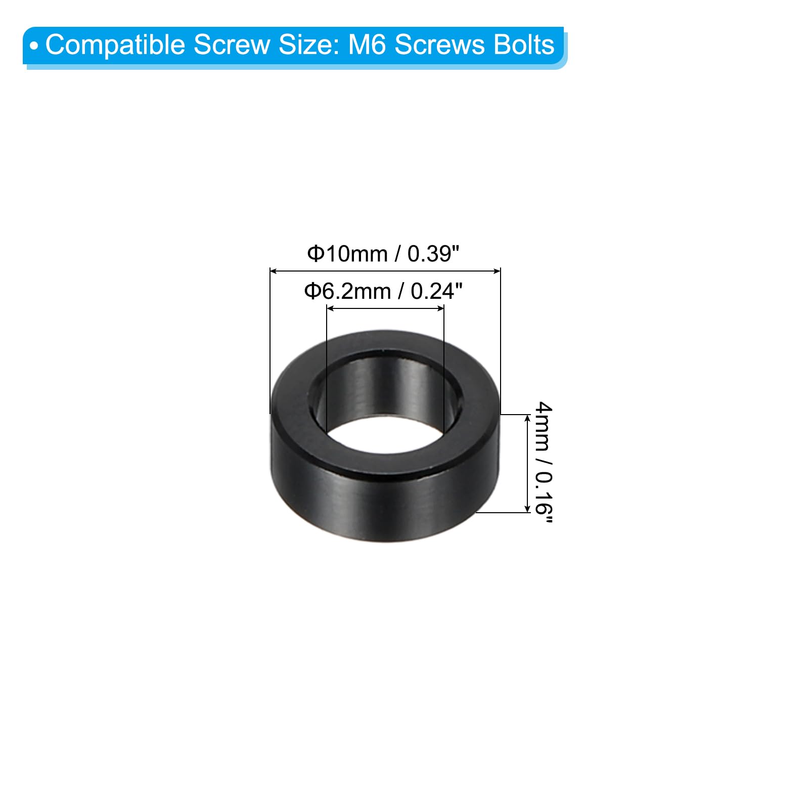 PATIKIL M6 Aluminum Spacers - Image 2