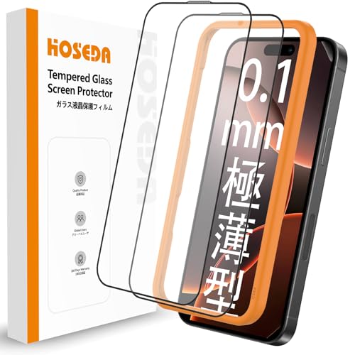 ySʕی{0.1mm ɔzHOSEDA KXtB iPhone 16 Pro Max p KXtیtB [99Jo[/holbg݌v/yʉ/x^b`]i6.9 C` ACtH16ProMax pj