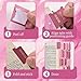 Laminated Bible Tabs, Gold Foil Embossed Lettering Bible Chapter Index Tabs for Women Men, Reposition Large Print Sticky Labels, Easy to Read and Apply, 105Chapters Labels for Easy Navigation (Pink)