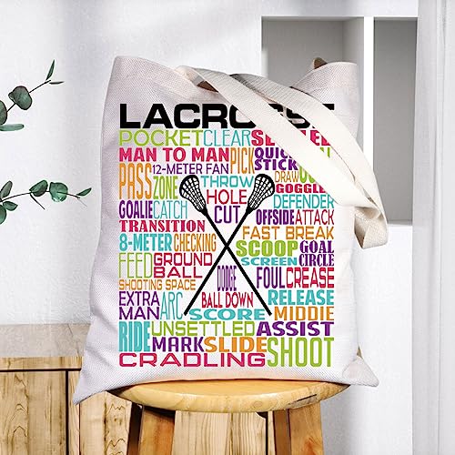 Bolso tote jugador Lacrosse LAX regalos Lacrosse miniatura 5