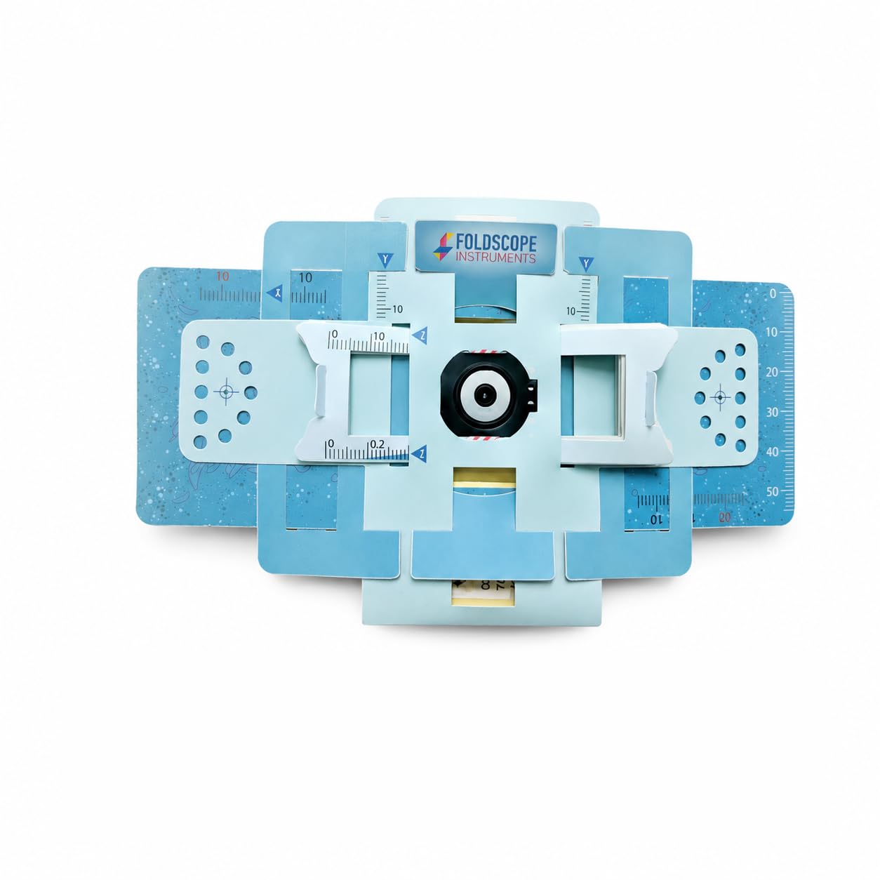 Fundoo Labs Foldscope Basic Kit Foldable Diy Paper Microscope.,blue-image-12