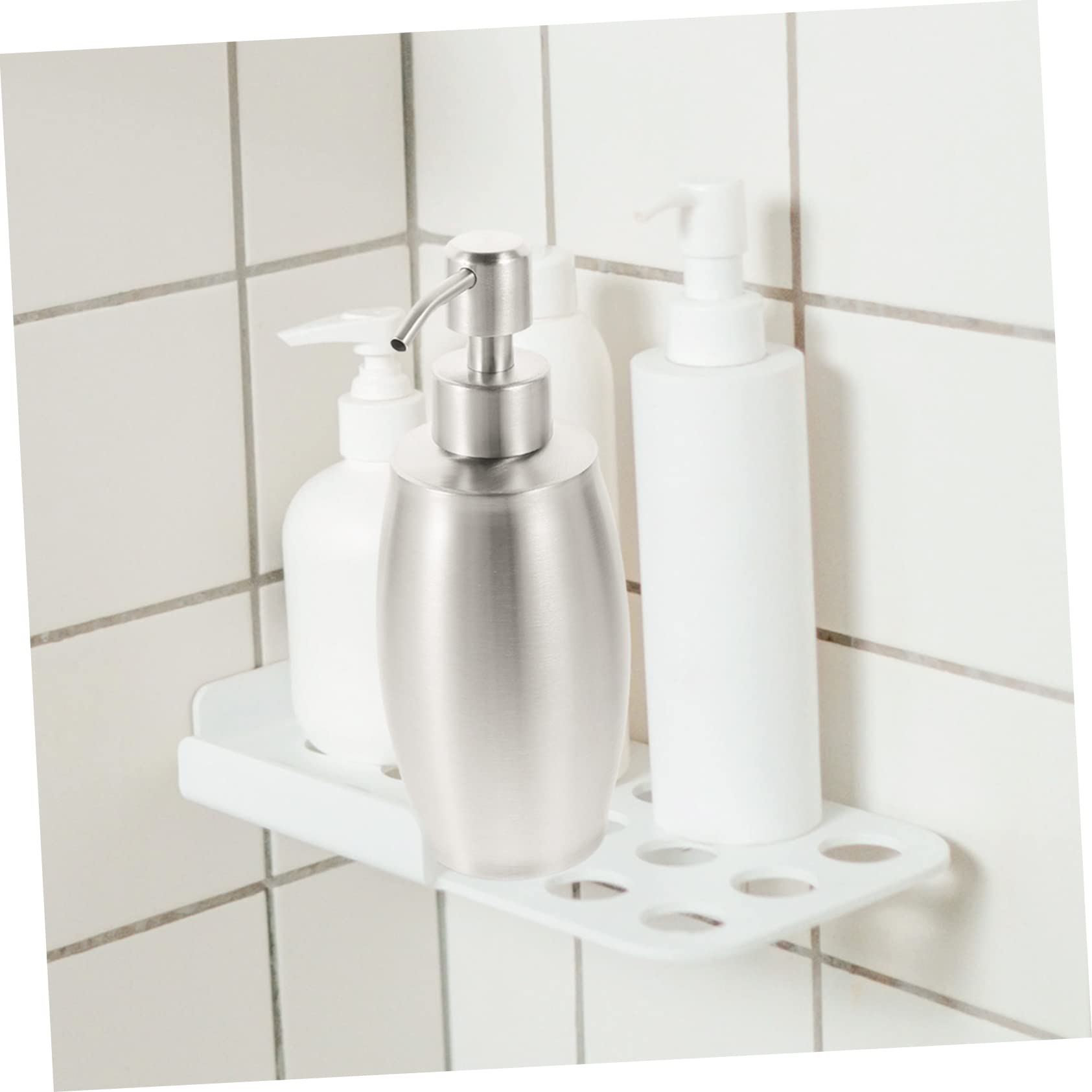 Alipis Dispensador De Champú Y Loción Rellenable Inoxidable 5 Unidades Bomba Dosificadora Botella De Ducha Acero Inoxidable 304 Color Plateado