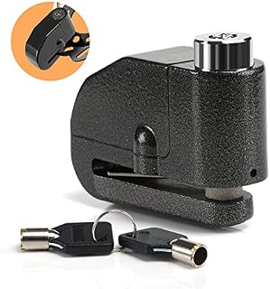 LIHAO Motorcycle Disc Lock, Anti-theft Waterproof Disc Brake Alarm Lock for Motorbike Scooter