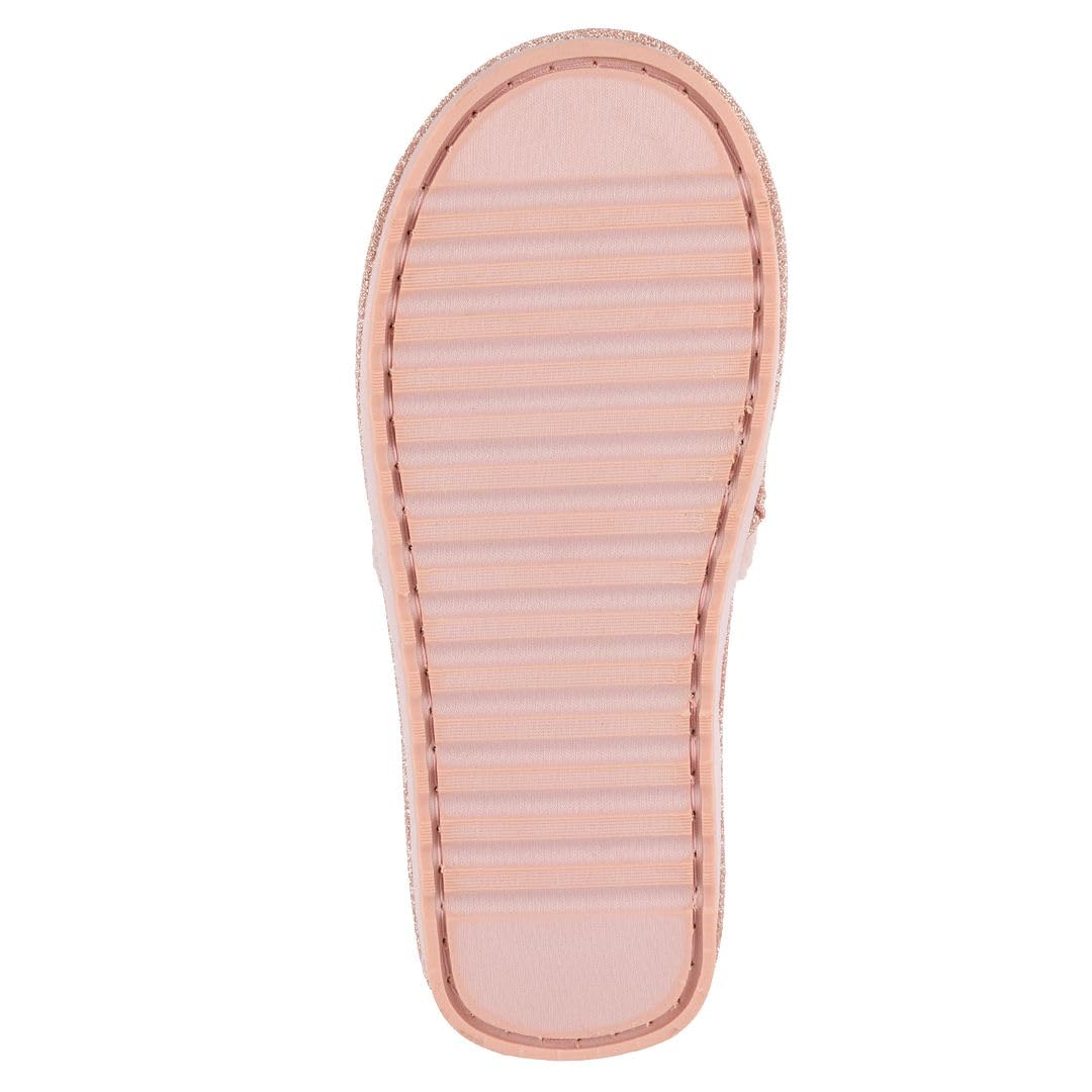 Juicy Couture Women's Slide Slipper Sandals With Faux Fur