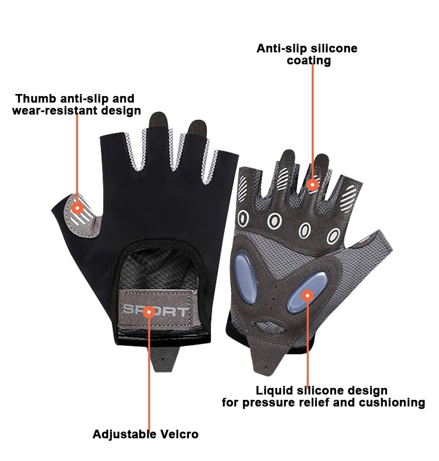 Guantes Mealah para Ejercicio Sin Dedos Transpirables miniatura 2