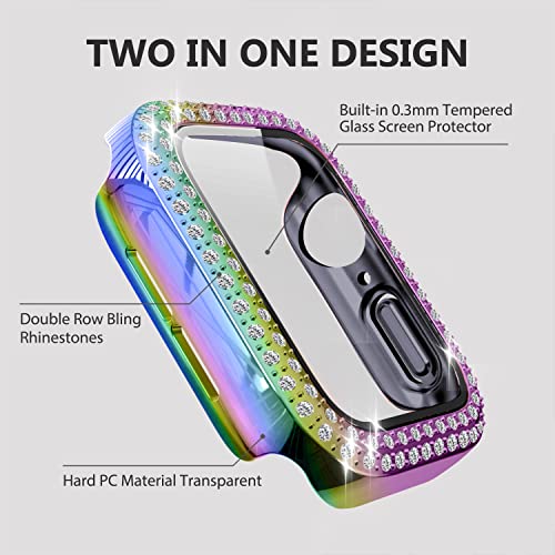 Yolovie (2-Pack Compatible for Apple Watch Case with Screen Protector 42mm Series 3/2/1 - Image 2