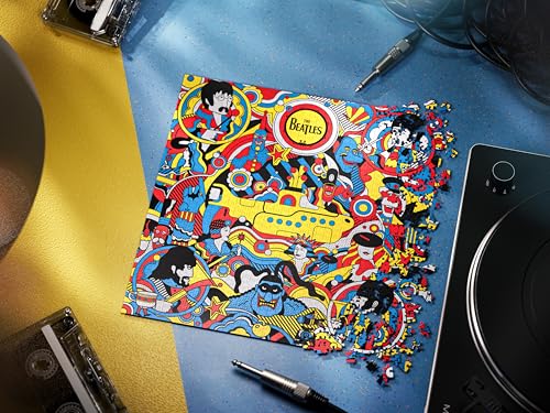 theory11 Beatles Yellow Submarine 1000 Piece Jigsaw Puzzle - Les Beatles, Paul McCartney, John Lennon, RIngo Starr, George Harrison theory11 Beatles Yellow Submarine 1000 Piece Jigsaw Puzzle – Image 3