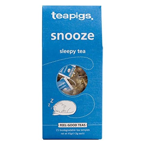 Teapigs Organic Snooze Herbal Tea Made With Whole Herbs And Fruits (1 Pack Of 15 Temple Tea Bags) Naturally Caffeine Free Cover