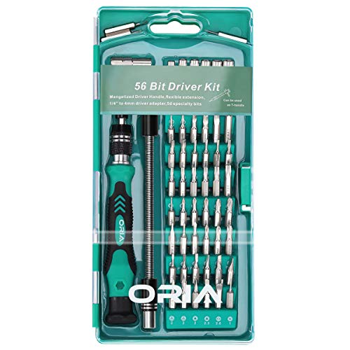 Feinmechaniker Schraubendreher Set, 60-teilig - Reparatur-Set, Magnetisches Repair-Tool-Kit für iPhone, iPad, Smartphone, Tablet, Macbook, PC,