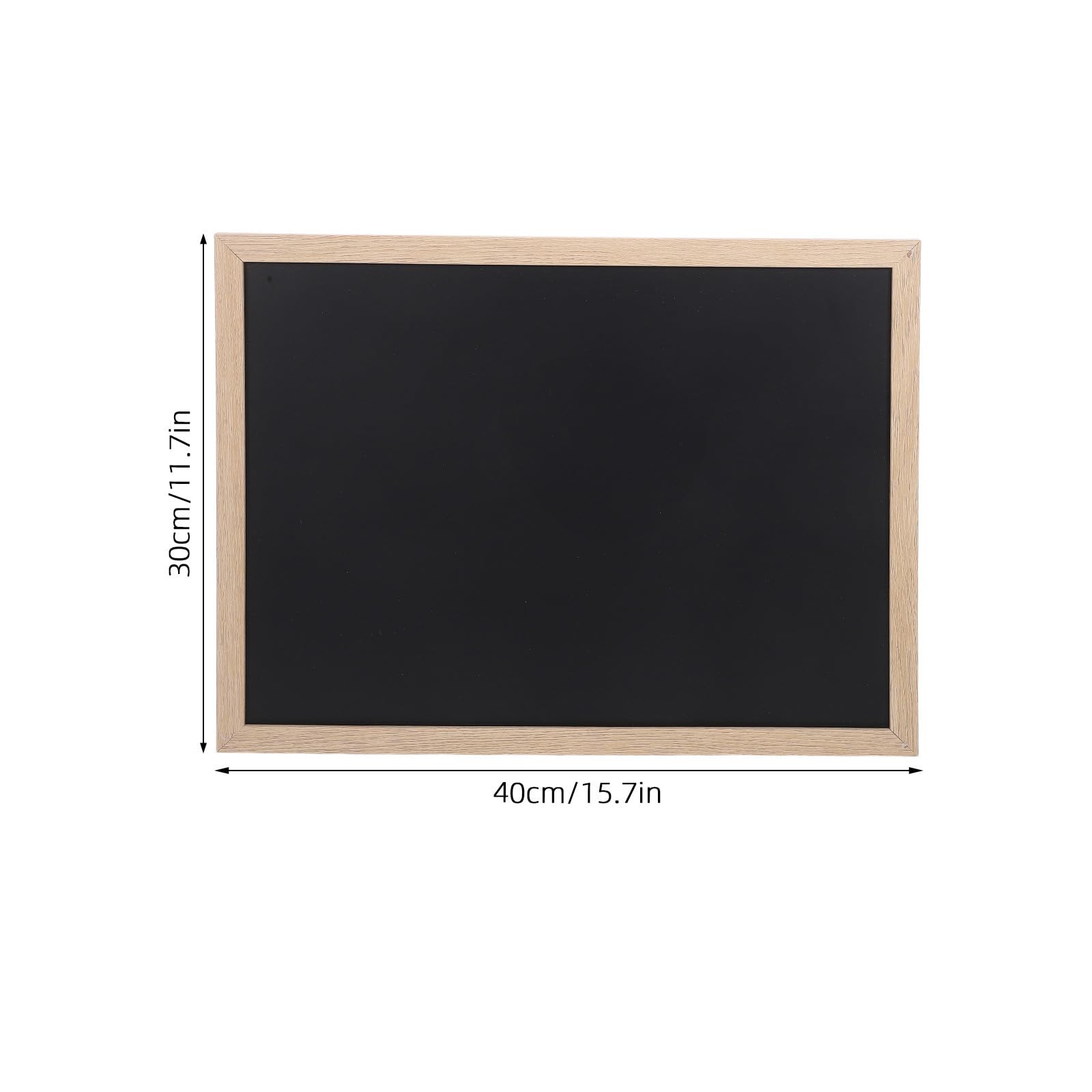 2pcs Tableaux Noirs de Table en Bois 40x30cm Surface Réutilisable et Support Rectangulaire pour Affichage Polyvalent en Restaurant