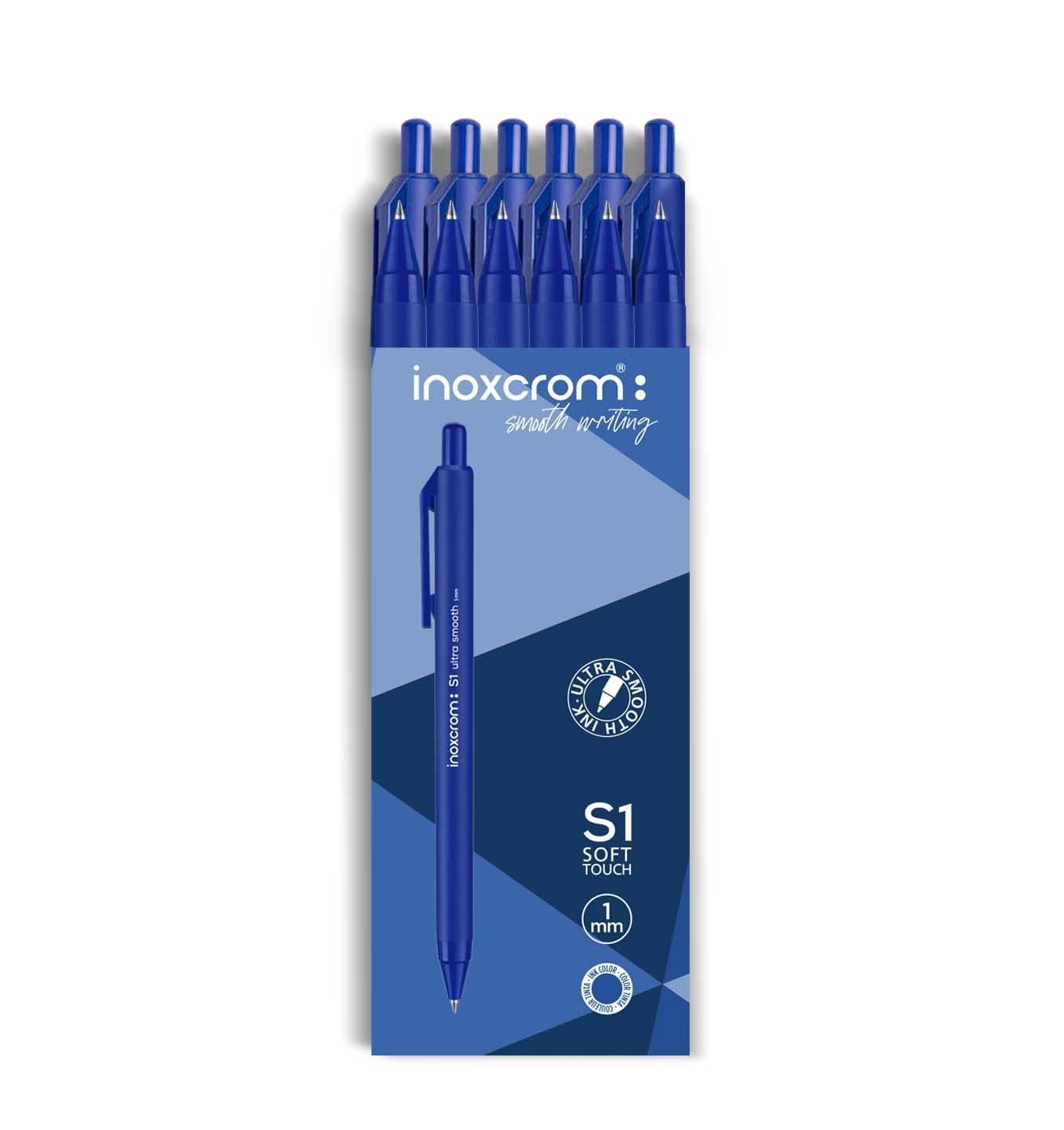 BIC Colors Smooth Nero, Blu, Verde, Rosso Penna a sfera retrattile girevole Medio 12 pz