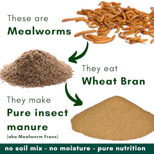 Image of Promeal Pure Worm Castings Manure - Mealworm Frass Fertilizer for Plants | Odourless & Powerful Like Vermicompost, Cow Dung, and Neem Cake | Natural Soil Conditioner (250gm)