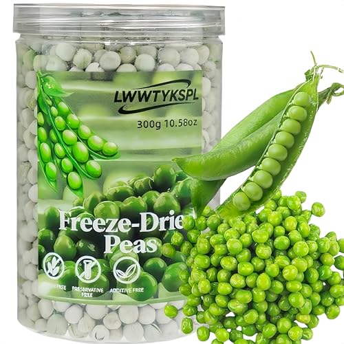Freeze Dried Peas 300g 10.58oz Prepping Pantry Staple |Emergency Food Storage | Premium Freeze-Dried Fruits Freeze-Dried Vegetables Natural Snack (Pea)
