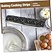 Cabilock 3pcs Cotton Cake Pan Strips for Even Baking Cake Bands to Prevent Easy to Clean Baking Tools for Consistent Results for All Desserts