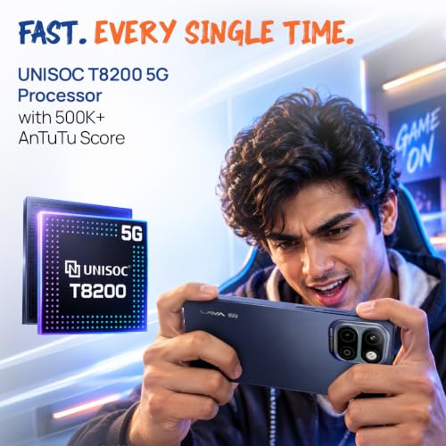 Image of Lava Bold N4 Pro 5G (Opulent Lilac, 6GB RAM, 128GB Storage) | 50MP AI Rear Camera | 6000mAh Battery with 18W Fast Charge | 500K+ Antutu | IP64 Rated |Clean Android 16 | Free Service @ Home