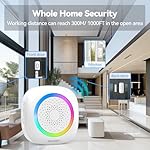 TECKNET Door Chimes When Door Opens, Wireless Door Sensor Chime Alarm with 1000Ft Range, 61 Songs, 5 Volume Levels, RGB Light, Door Chime for Business/Store/Home/Office When Entering - Image 2