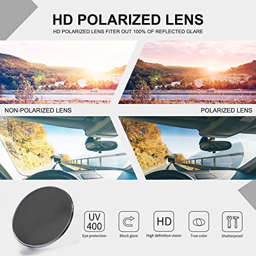 Image of HAOLOTA Polarized Sunglasses for Men Women Designer Driving Glasses Lightweight UV400 Protection