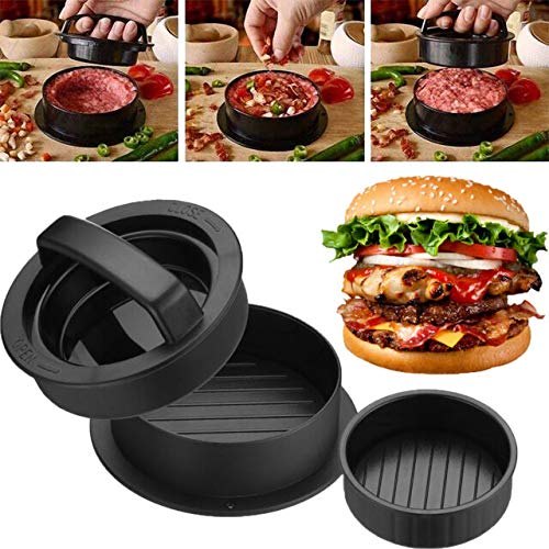 Chabrias Ltd 3 in 1 Stuffed Burger Press Hamburger Maker Shaper