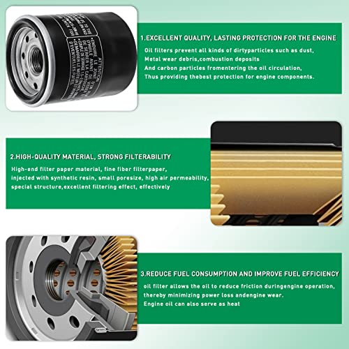 Cyleto Oil Filter For Honda Cbr600 F2 1991 1992 1993 1994 / Cbr 600 F3 1995 1996 1997 1998 / Cbr600 F4 1999 2000 #TOP4