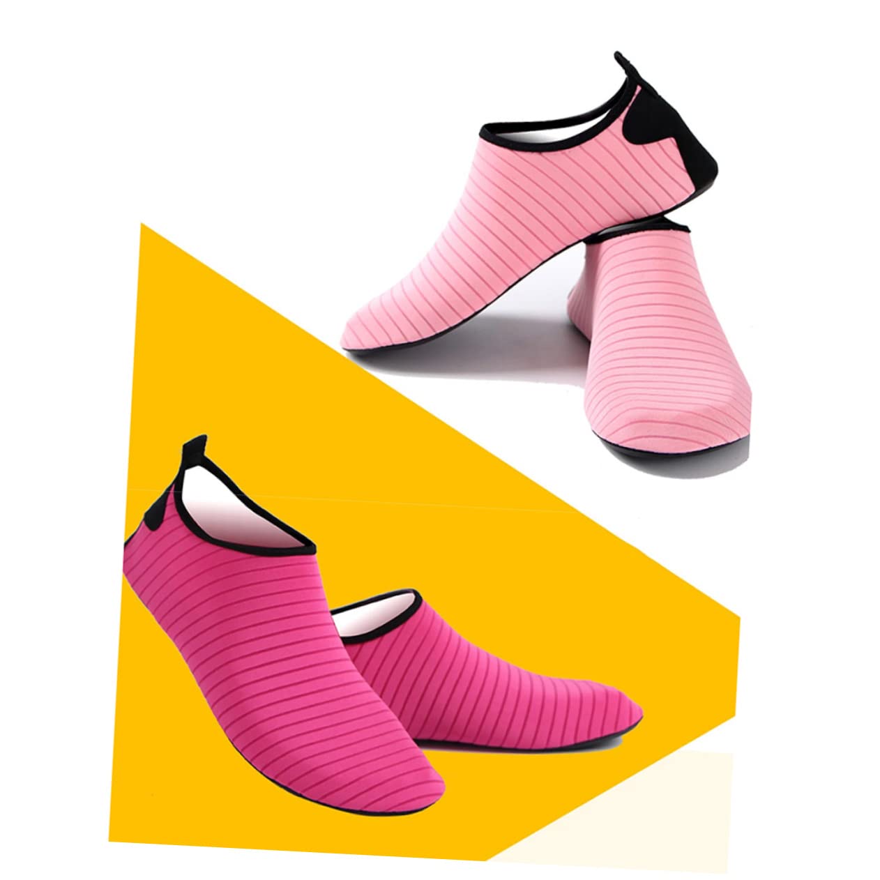 SHERCHPRY 2 Pairs Silicone Yoga Socks Women Non-slip Grip for Dance Fitness (sizes 42/43)