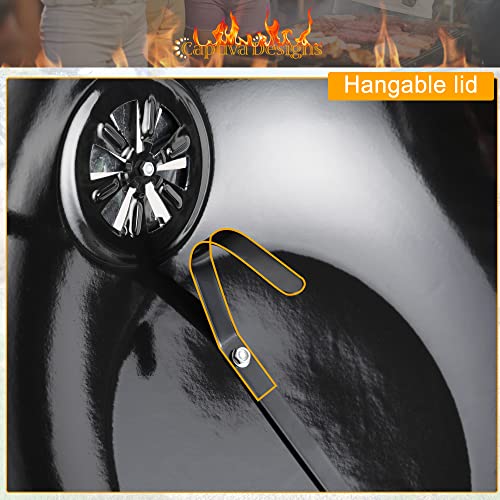 Captiva Designs 22-Inch Kettle Charcoal Bbq Grill With Enameled Lid And Firebowl, Extra Thick Chromplated Grate & Slid-Out Ash Catcher, Barbecue Grill Outdoor Cooking, Picnic, Patio, Backyard #TOP4