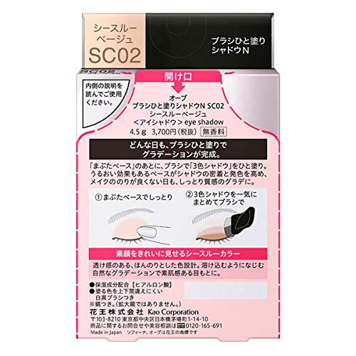 Amazon.co.jp: オーブ ブラシひと塗りシャドウ 粉末 (02 シースルー