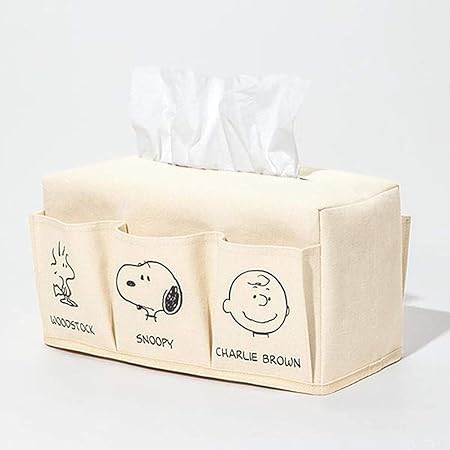 Amazon スヌーピー ティッシュケース 収納 ティッシュボックス 25 12 5 14cm ベージュ 25 12 5 14cm スヌーピー フレンズ ティッシュケース ホルダー オンライン通販
