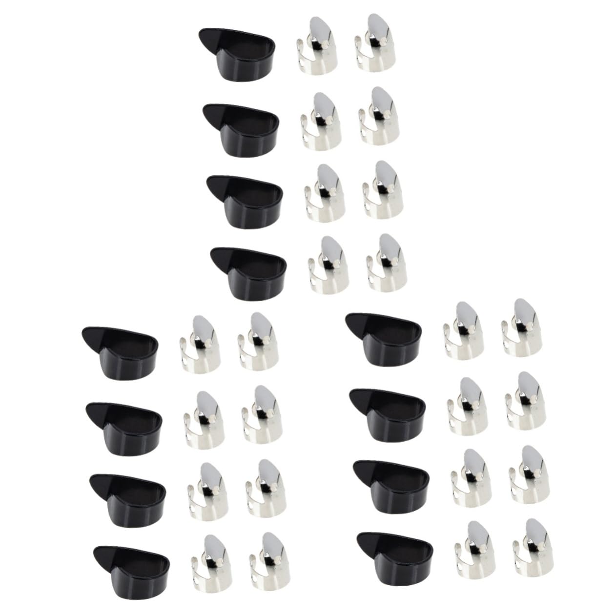 SUPVOX 3juegos Púas De Guitarra Ajustables Para Dedos Protección Cómoda y Práctica Para Guitarristas Adecuadas Para Guitarras Eléctricas Acústicas y Clásicas De Accesorios
