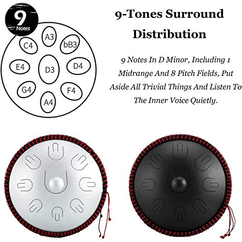 Handpan Drum para adultos 16 pulgadas D menor 9 notas miniatura 3
