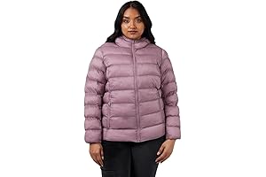 32 Degrees Heat Women's Packable Hooded Water Repellant Jacket