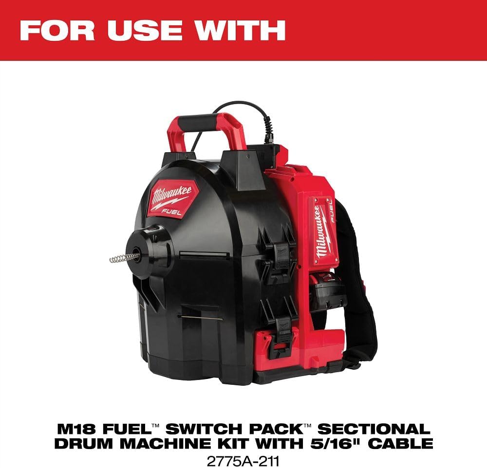 MILWAUKEE'S Drain Cleaning Tool Set,1-1/2" Size