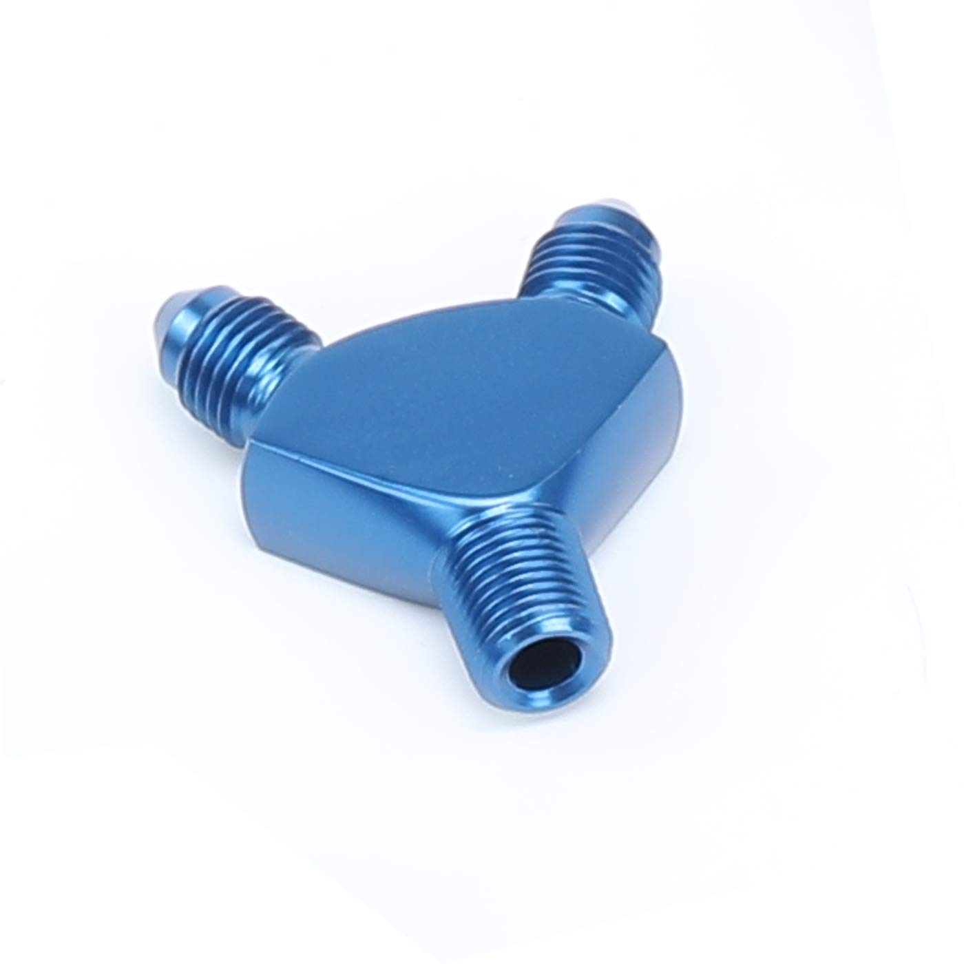 Répartiteur de carburant Y Block mâle 1/8 NPT vers double -3 AN Out