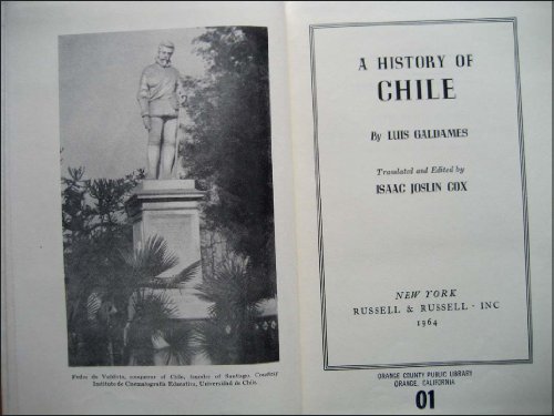 A History of Chile. Translated and edited by Is... B0007DS782 Book Cover
