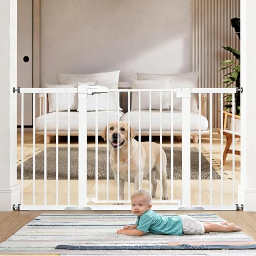 Recopilación de Walmart Escaleras los más recomendados. 43 YDZSJQ Puerta de Seguridad para Bebés, con Cierre Automático y Fijación a Presión, Ancho Expandible 75-117 CM, Puerta de Seguridad Niños y Mascotas para Escaleras, Puertas,...