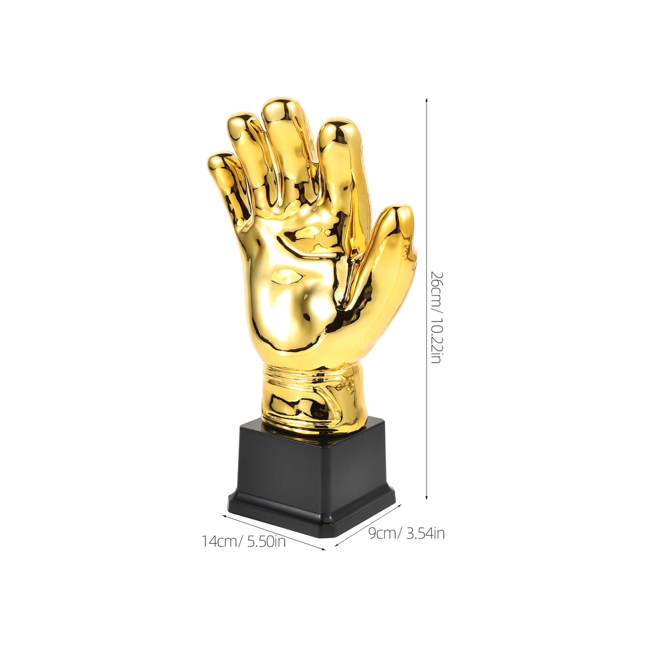 UPKOCH Trophée Gardien de But Or Unique Forme de de Football Trophée Sportif Décoratif pour Compétitions Scolaires et Amateurs Cadeau Football Personnalisé