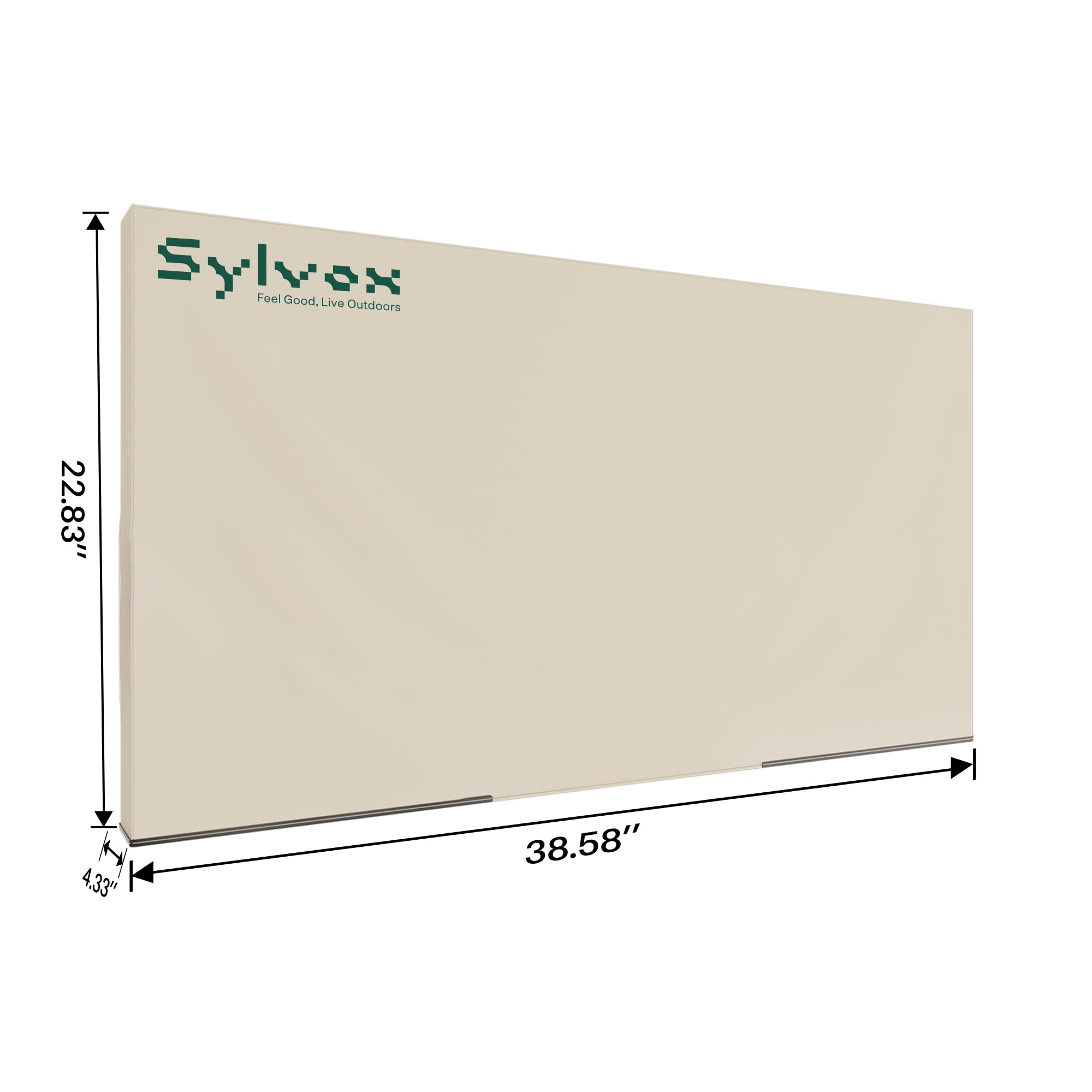 SYLVOX Copertura per schermo TV da 40 '' a 43 pollici, resistente alle intemperie, tessuto Oxford 600D impermeabile, antipolvere e resistente all'umidità, con tasca per telecomando adatta per