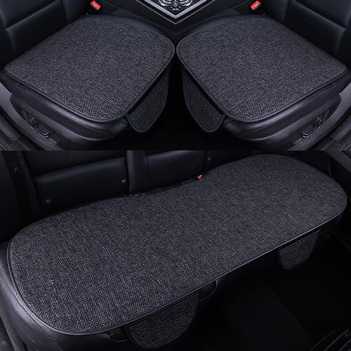 スバルフォレスターSK系(2019年~現行) に適用 車用シートクッション 通気快適 座布団 麻素材 くっしょん 夏 カークッション おしゃれ カークッション 内装パーツ カーシートクッション 車の内装を保護する 耐摩耗性と耐傷性 前席 後部座 滑り止め仕
