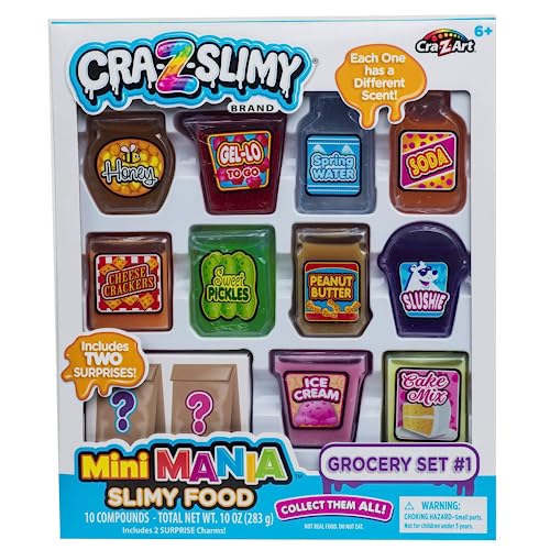 CRA-Z-Slimy Mini Mania Grocery Set, 10-Count