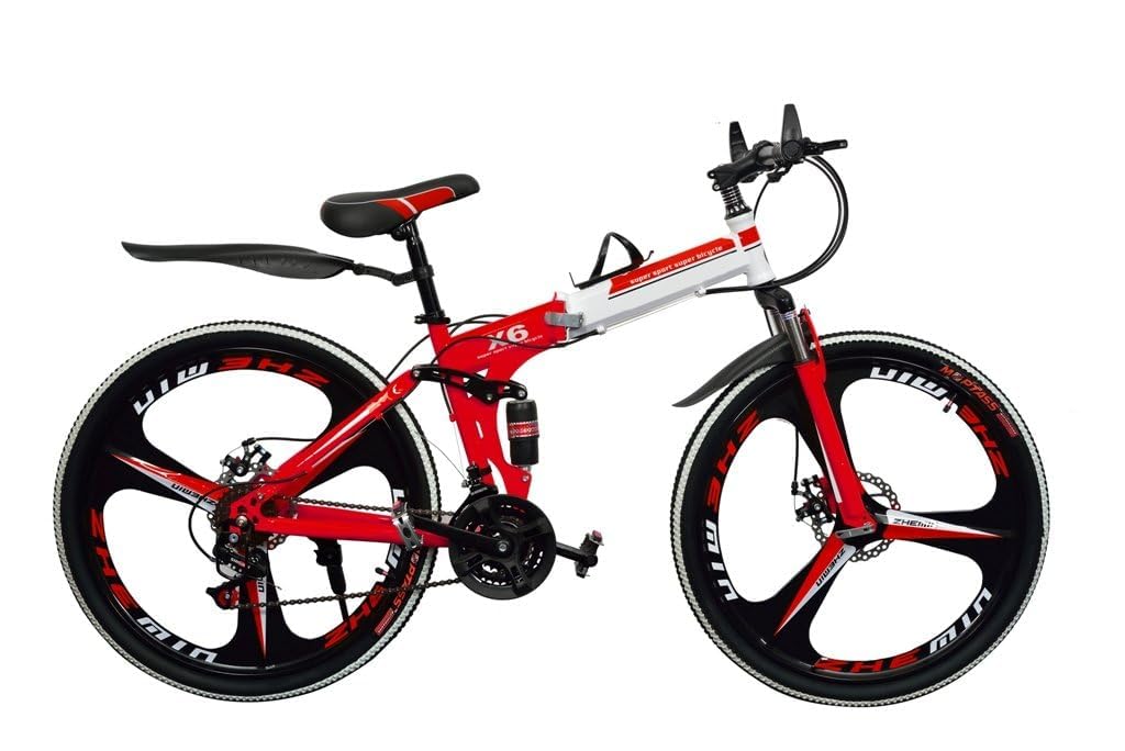 Buy 365 Cycle Foldable Sports Bicycle Mountain Bike/Cycle 26 Inch High  Carbon Steel Frame Foldable/Folding Mountain Bike/Bicycle with 21 Speed  Gear and Double Disc Brake (RED), Unisex Online at Low Prices in