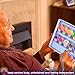 Activities for Elderly with Dementia, Wooden Handhold Dementia Games for Seniors, Easy Magnetic Alzheimers Activities for Parkinson Patients, Memory Care Cognitive Puzzle Matching Board (Blue)