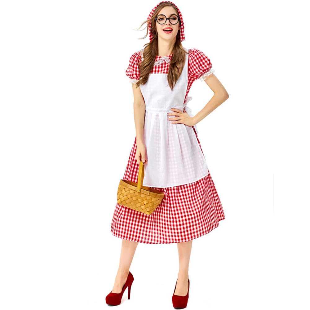 Oktoberfest kostium pokojówki fantazyjny strój przebranie odzież damska na imprezę Halloween cosplay odgrywanie ról