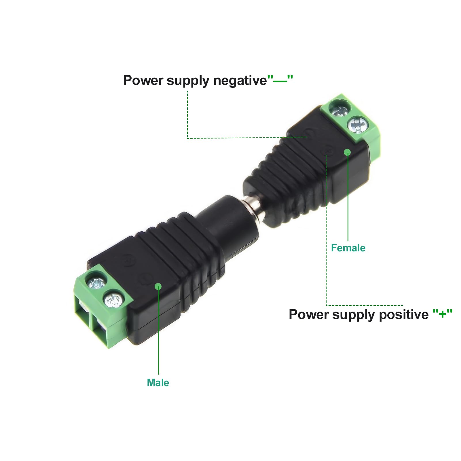 Cyrank 10 PZ 5.5mm X 2.1mm Maschio E Femmina Spina Di Alimentazione Connettore 12V Cavo Di Alimentazione Adattatore Jack DC Power Jack Spina - Foto 8
