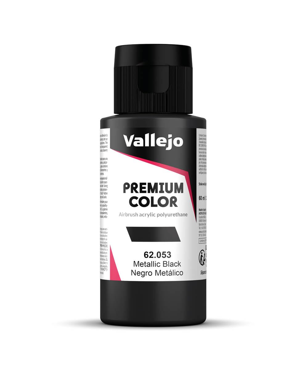 Vallejo 62.053 - Metallic, Black, 60 Ml - New