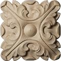 Ekena Millwork ROS04X04ACCH Rosette, Single, Cherry